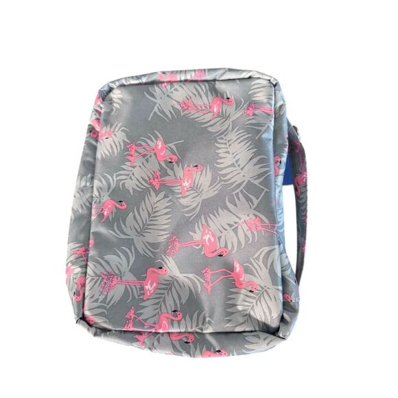 Narwey Cute Flamingo Makeup Bag Travel Organizer Multicolor Waterproof - Picture 7 of 14